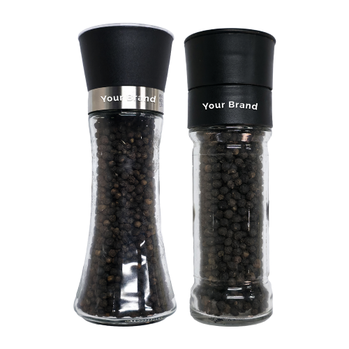 BLACK & WHITE PEPPERCORNS PACKED UNDER YOUR OWN BRAND