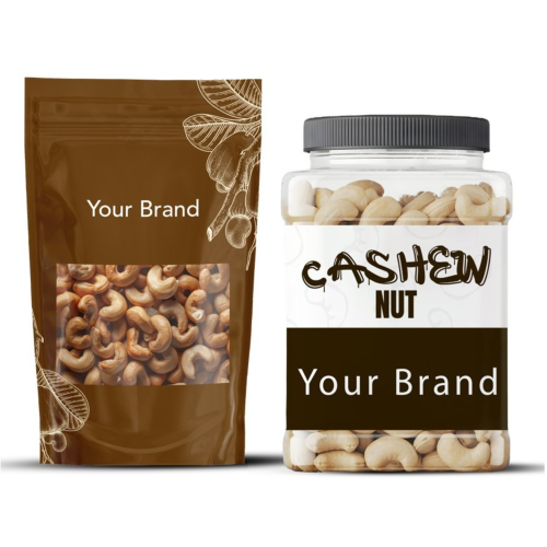 CASHEW NUTS PACKED UNDER YOUR OWN BRAND
